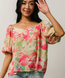 FT Tops Nancy Top | Multi Floral 18 FT Tops Nancy Top | Multi Floral