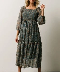 IL Dresses Nellie Smocked Midi Dress | Blue Print