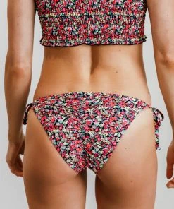 BJB Nikki Neon Floral Bikini Bottom Swim