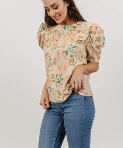 FT Norwich Top | Light Blush Floral