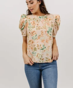 FT Norwich Top | Light Blush Floral