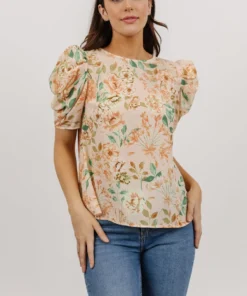 FT Norwich Top | Light Blush Floral