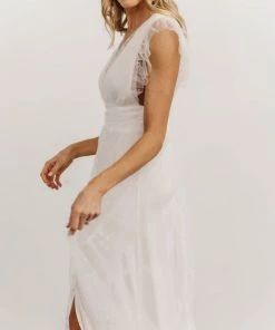 Soi Dresses Nova Shimmer Maxi Dress | White