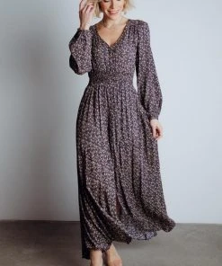 HAY Dresses Oakley Maxi Dress | Navy Floral