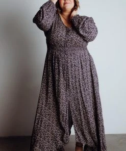 HAY Dresses Oakley Maxi Dress | Navy Floral