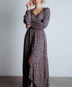 HAY Dresses Oakley Maxi Dress | Navy Floral