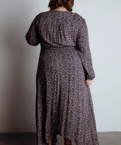 HAY Dresses Oakley Maxi Dress | Navy Floral