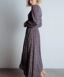 HAY Dresses Oakley Maxi Dress | Navy Floral