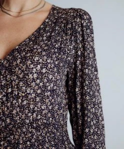 HAY Dresses Oakley Maxi Dress | Navy Floral