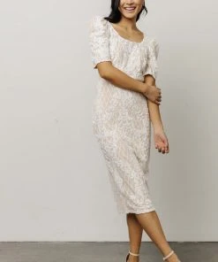 RR Dresses Odessa Sequin Midi Dress | White 17 RR Dresses Odessa Sequin Midi Dress | White