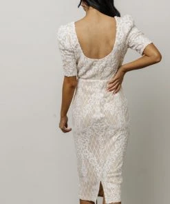 RR Dresses Odessa Sequin Midi Dress | White 13 RR Dresses Odessa Sequin Midi Dress | White