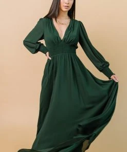 BB Custom Dresses Olivia Maxi Dress | Green