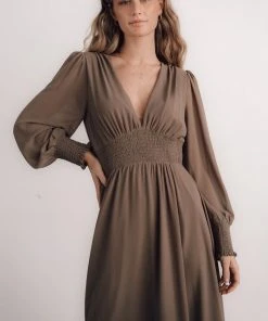 BB Custom Dresses Olivia Maxi Dress | Dark Olive