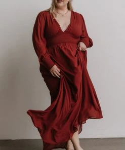 BB Custom Olivia Maxi Dress | Rust