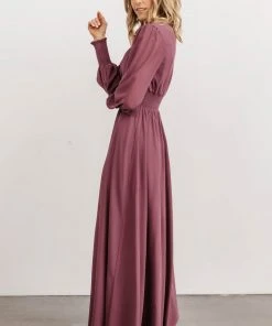 BB Custom Dresses Olivia Maxi Dress | Vintage Plum