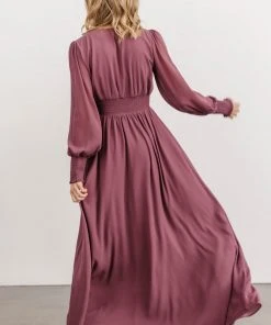 BB Custom Dresses Olivia Maxi Dress | Vintage Plum