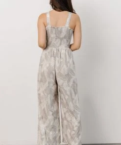 BL Boho Ollie Wide Leg Jumpsuit | Grey
