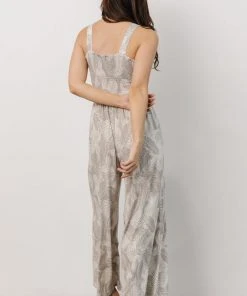 BL Boho Ollie Wide Leg Jumpsuit | Grey