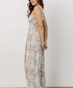 BL Boho Ollie Wide Leg Jumpsuit | Grey