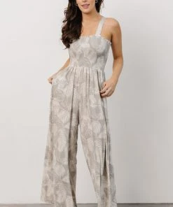 BL Boho Ollie Wide Leg Jumpsuit | Grey