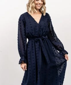 POL Paisley Dot Midi Dress | Navy 11 POL Paisley Dot Midi Dress | Navy