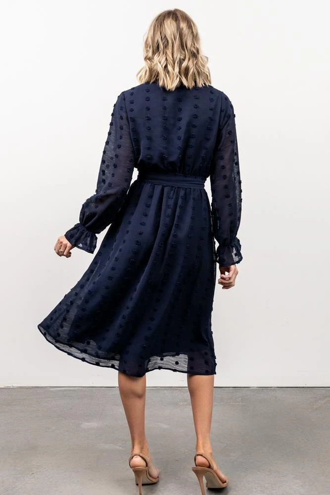 POL Paisley Dot Midi Dress | Navy 5 POL Paisley Dot Midi Dress | Navy
