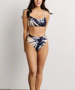 EN Paradise Bikini Bottom | Blue Tie Dye Swim
