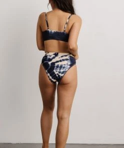 EN Paradise Bikini Bottom | Blue Tie Dye Swim