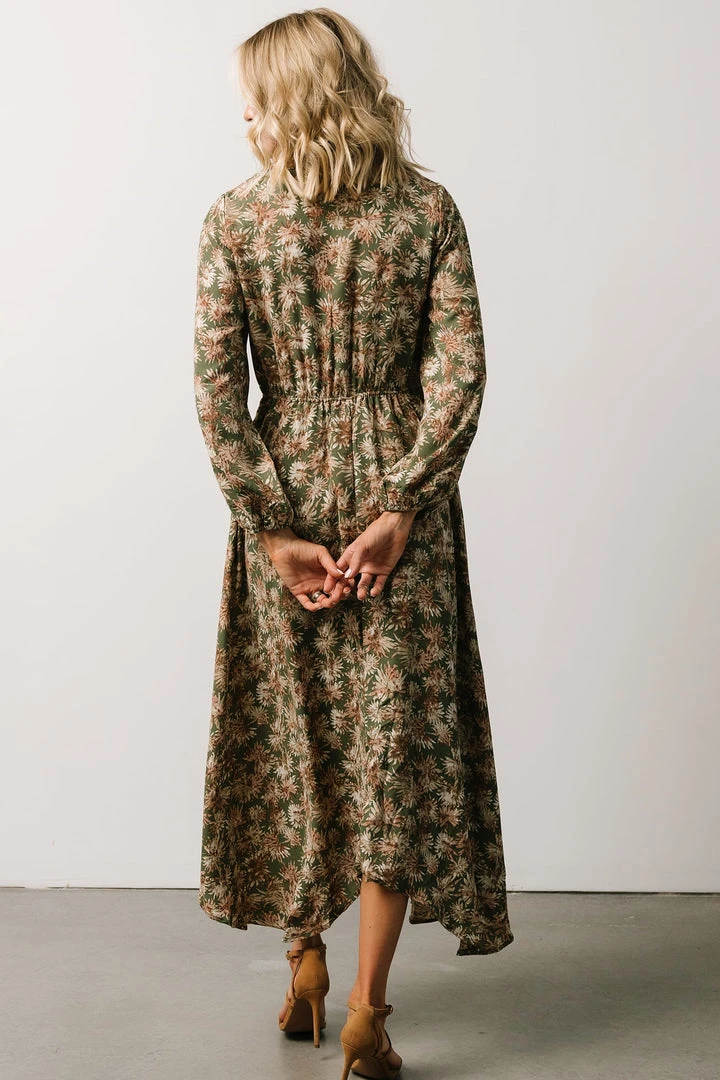 HAY Patrice Maxi Dress | Olive Print Dresses 3 HAY Patrice Maxi Dress | Olive Print Dresses