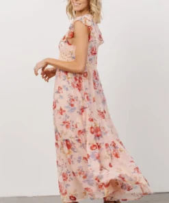 IL Patsy V-neck Midi Dress | Pink Floral