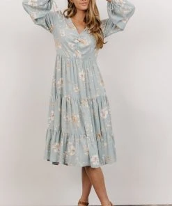 LUM Payton Midi Dress | Robin Blue Floral
