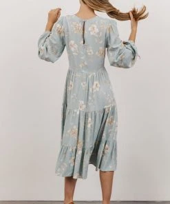 LUM Payton Midi Dress | Robin Blue Floral