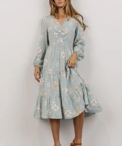 LUM Payton Midi Dress | Robin Blue Floral