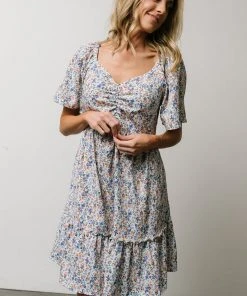 HAY Petunia Mini Dress | Blue Floral Dresses