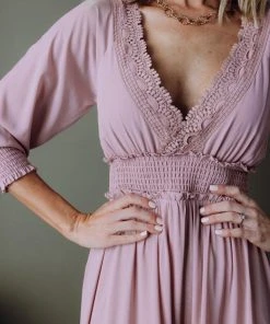 BB Custom Dresses Pippa Ruffle Maxi Dress | Vintage Rose