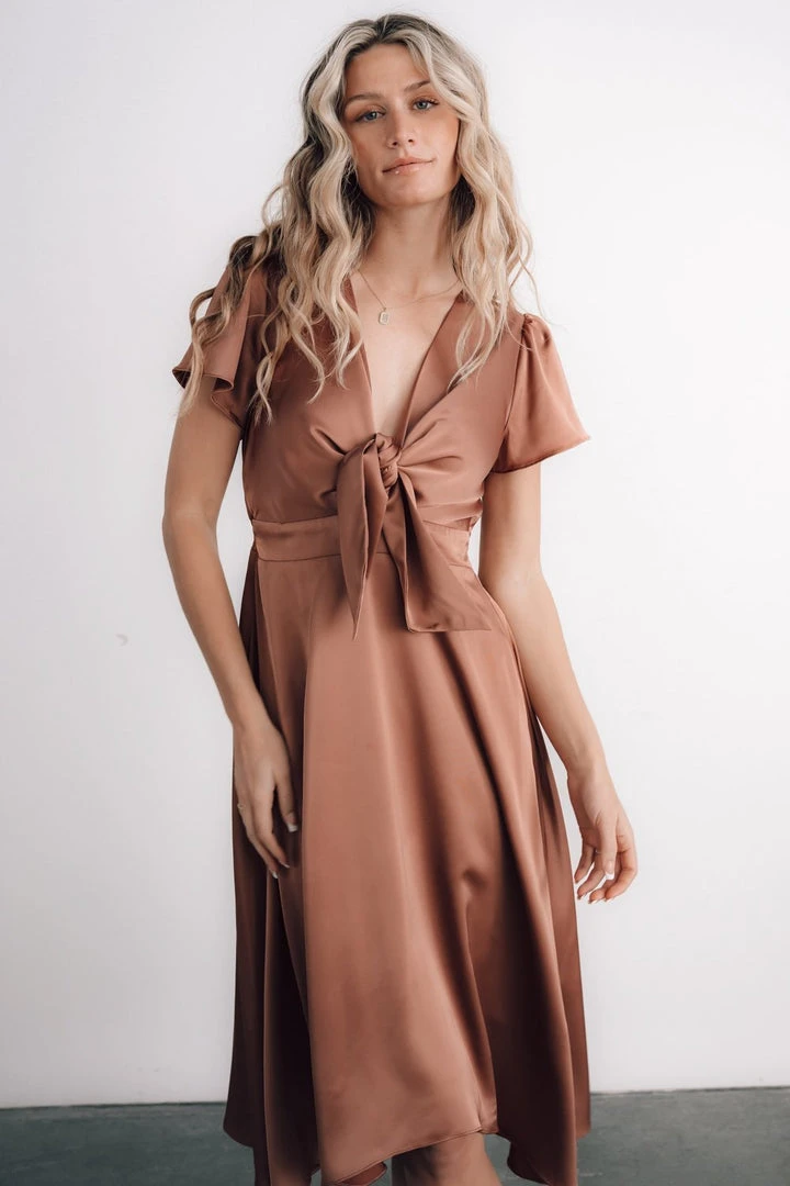 JH Poppy Satin Midi Dress | Rosy Brown 11 JH Poppy Satin Midi Dress | Rosy Brown