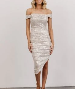 RR Portland Sequin Dress | Cream