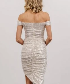 RR Portland Sequin Dress | Cream