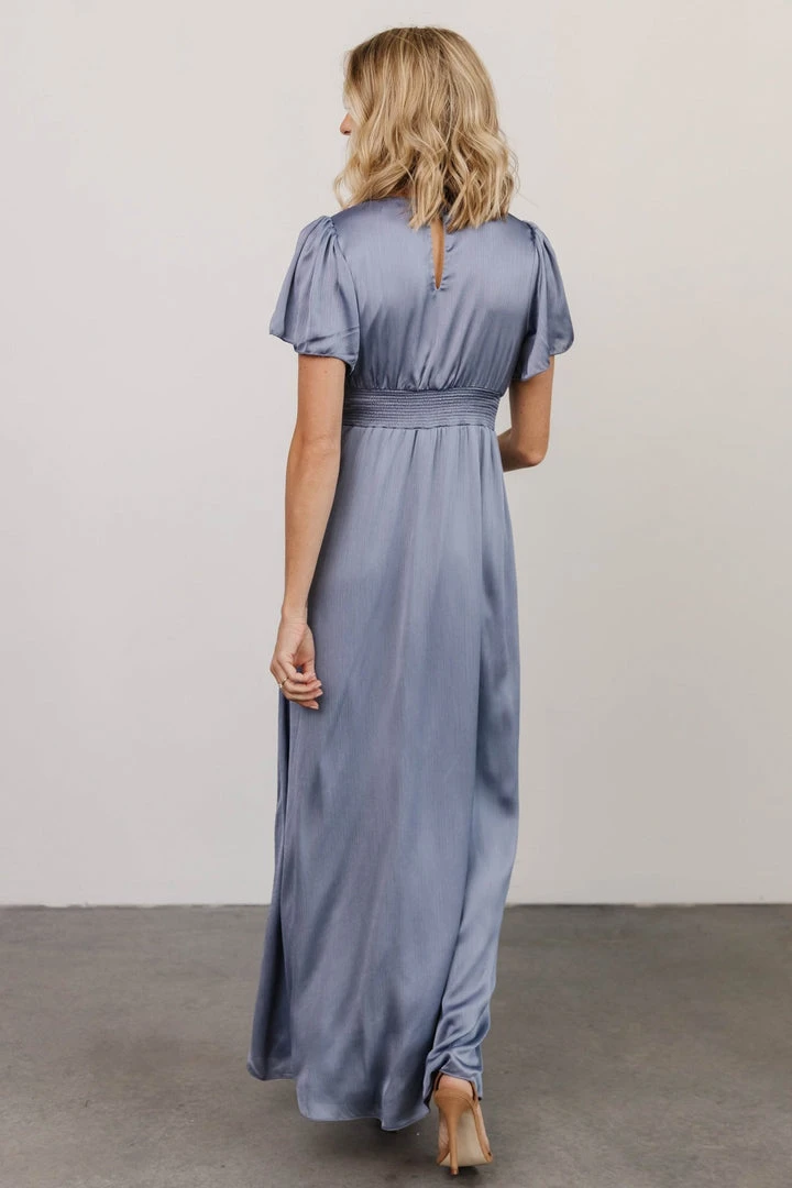 RR Prague Satin Maxi Dress | Blue Dresses 3 RR Prague Satin Maxi Dress | Blue Dresses