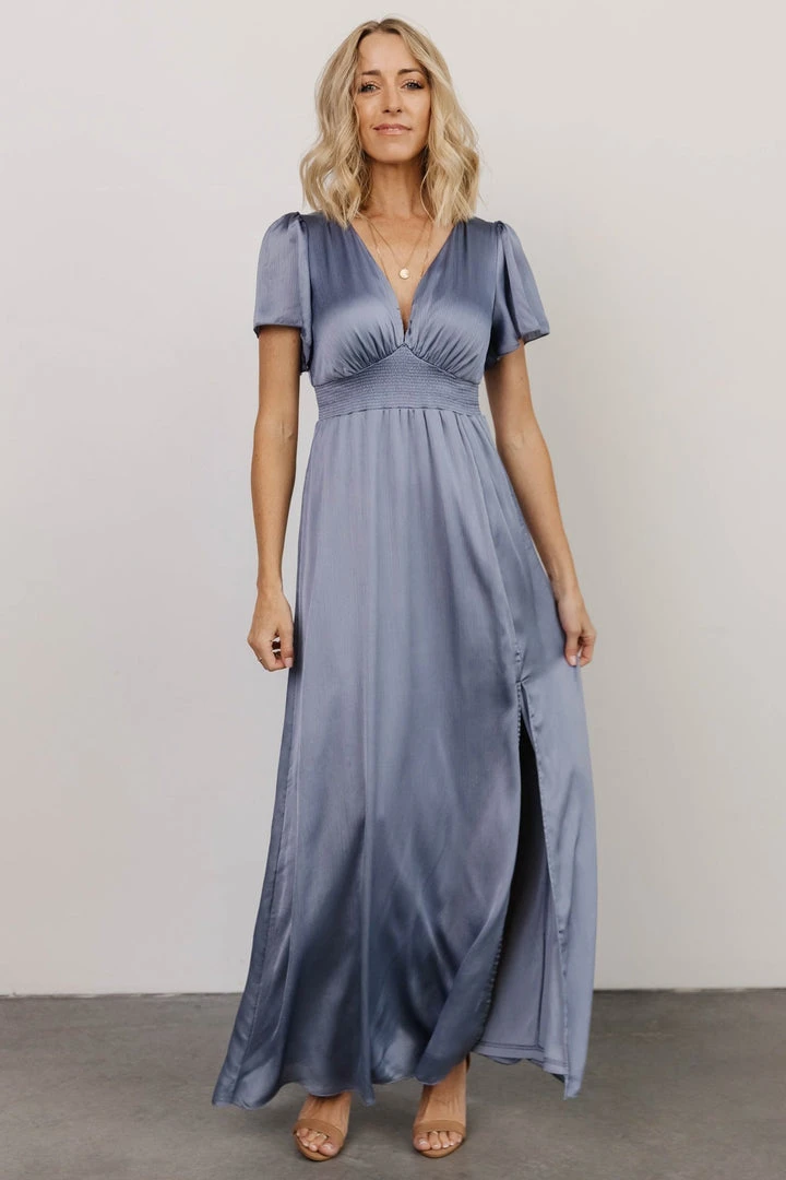 RR Prague Satin Maxi Dress | Blue Dresses 5 RR Prague Satin Maxi Dress | Blue Dresses
