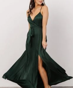 IBS Dresses Riley Tank Maxi Dress | Dark Green