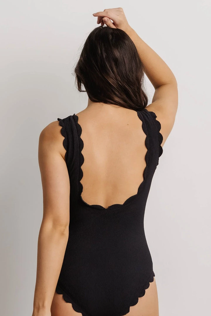 BJB Roatán Scalloped One Piece | Black Swim 7 BJB Roatán Scalloped One Piece | Black Swim