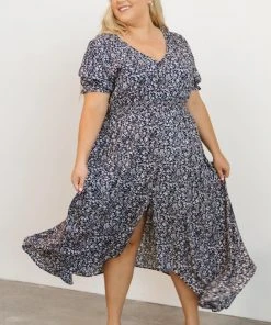 HAY Dresses Robyn Maxi Dress | Navy Floral