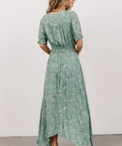 HAY Dresses Robyn Maxi Dress | Persian Green Floral
