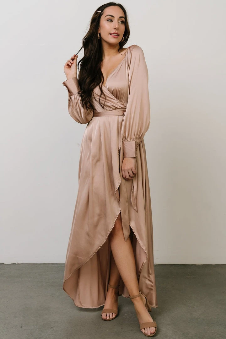 DD Rogue Tulip High Low Dress | Champagne 1 DD Rogue Tulip High Low Dress | Champagne