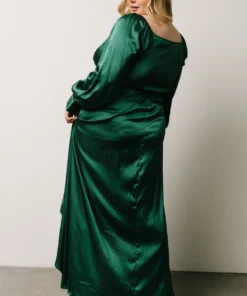 DD Rogue Tulip High Low Dress | Hunter Green 14 DD Rogue Tulip High Low Dress | Hunter Green