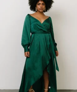 DD Rogue Tulip High Low Dress | Hunter Green 7 DD Rogue Tulip High Low Dress | Hunter Green