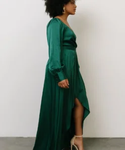 DD Rogue Tulip High Low Dress | Hunter Green 3 DD Rogue Tulip High Low Dress | Hunter Green