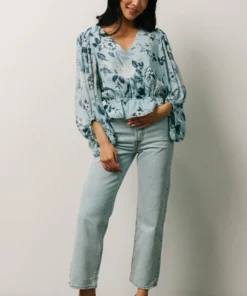 SL Tops Rosie Top | Light Blue Floral 14 SL Tops Rosie Top | Light Blue Floral