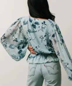 SL Tops Rosie Top | Light Blue Floral 17 SL Tops Rosie Top | Light Blue Floral